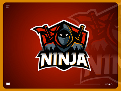 NINJA MASCOT LOGO brand design illustration logo logo design concept mascot mascot logo ninja mascot logo ninja mascot logo design vector