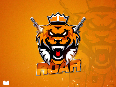 TIGER MASCOT LOGO (ROAR) animation brand branding cartoonmascot clean concept design illustration logo logo design mascot mascot logo design tiger vector