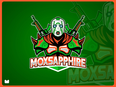 moxsapphire mascot logo design