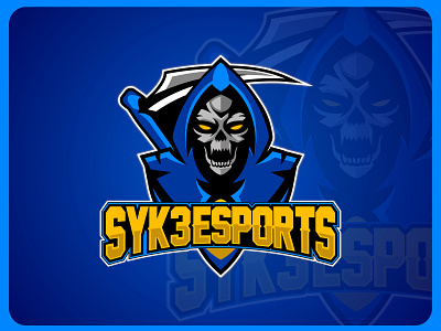 Reaper mascot logo design brand branding cartoonmascot concept design esport esportlogo esports esports logo graphic design illustration logo logo design mascot mascot character mascot design mascot logo reaper sport vector