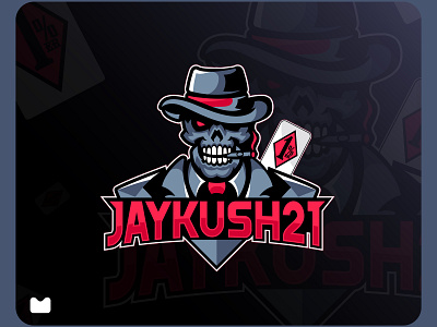 Jaykush21 mascot logo design brand cartoons design esport esportlogo esports esports logo game game art gamelogo illustration logo logodesign logotype mascot mascot character mascot design mascotlogo poker card vector