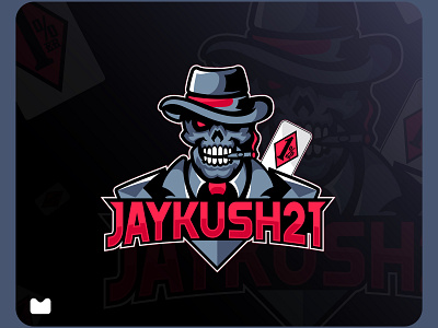 Jaykush21 mascot logo design