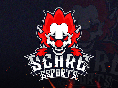 Mascot logo (SCARE) eSports