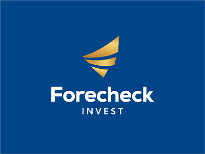 Forecheck Invest logo design branding creative design elegance finance financial icon invest logo minimalist minimalist logo modern