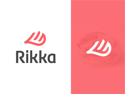Logo Rikka - Embroidery company branding creative design elegant icon logo minimal typography vector