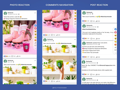 Facebook Reaction Bar animation app app concept case study concept design design app digital design emoji emoji set facebook facebook app reaction typography ui ux ux ui vector web website
