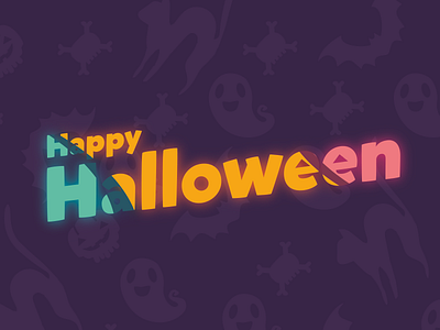 Happy Halloween cover design halloween typography
