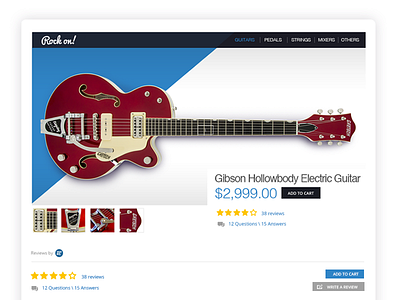 YOTPO's Review widget ecommerce guitar reviews shop stars store widget yotpo