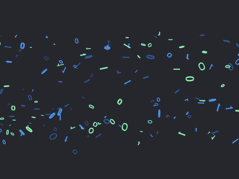 Playing around 0101 3d binary cinema4d data gif particles storm typography