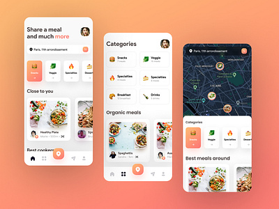 Food Sharing App UI Concept