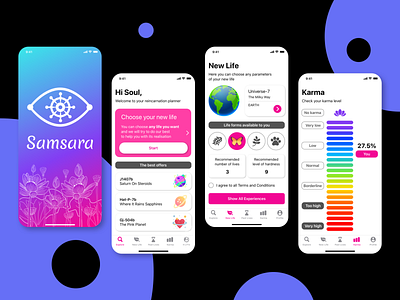 Mobile App Samsar design mobile app design ui ux