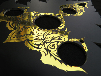 Aruno Thai - Custom Lai Thai Art 2 art asian cardboard custom cut foil gold laser print royal thai traditional