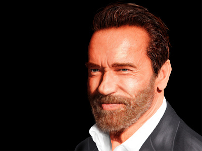 Arnold Schwarzenegger Digital Portrait 2 arnold schwarzenegger digital portrait drawing practice sketch