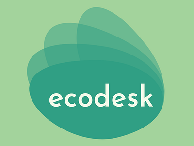 Ecodesk Logo animation app blue branding clean design identity illustration illustrator ios lettering logo minimal type ux website