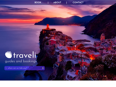 Traveli Website Design animation app branding design illustration portfolio student travel travel agency typography ucf ux