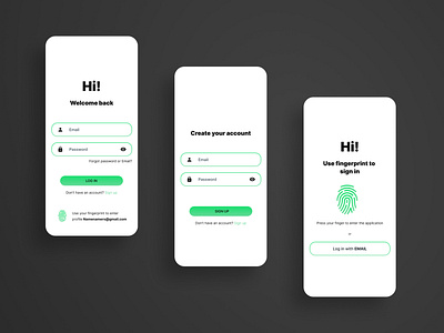 Sign in - Sign up form | Mobile | Light theme