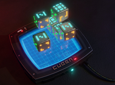 CUBER™ - Update 3d blender cycles puzzle sci fi