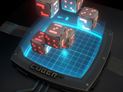 CUBER™ The Original Sci-Fi Cubic Puzzle Game 3d animation concept fx game lightwave puzzle real time sci fi vfx