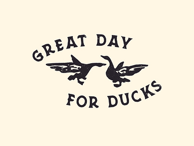 Great Day for Ducks logo band logo bandlogo bird bird logo birdlogo birds duck ducks feathers geese silhouette
