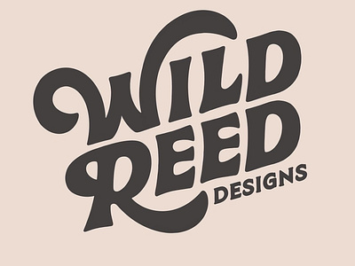 Wild Reed Designs logo funky funky type hand lettered hand lettering handlettering lettering letters reed retro type typography wild wild reed