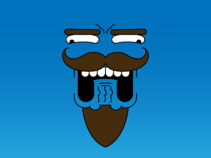 | My face sometimes | beard moustache illustrator myself design art