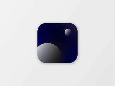 Daily UI #005 005 app icon app icon design daily ui daily ui 005 galaxy planets space