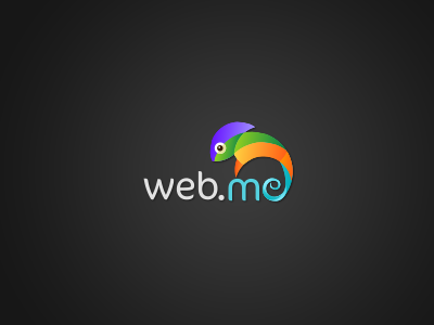 Web Me Logo chameleon colors grid logo website creator