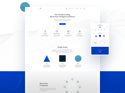 Blockchain Company blue clean colors design digital elegant flat landing logo minimal simple typography ui ux vector website