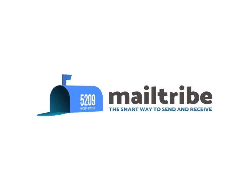 Mailtribe Logo Animation 2d 2d animation ae after effects branding flat animation gif logo logo animation loop animation mail