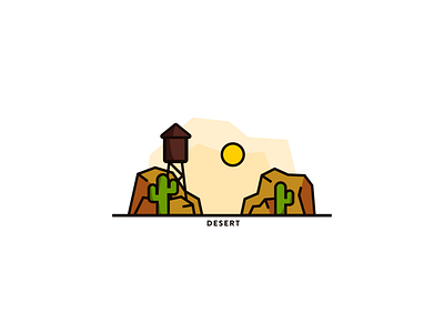 Desert illustration vector