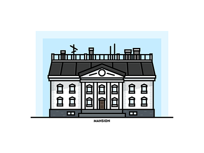 Mansion house house illustration icon illustration mansion vector