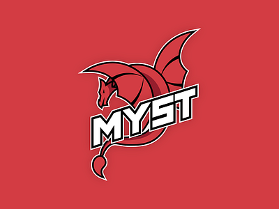 Logo design for RedMyst esports branding design logo mascot mascot logo vector