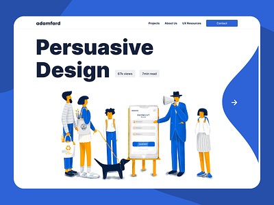 Persuasive Design: How to Nudge Users in the Right Direction illustration product design ui ux website