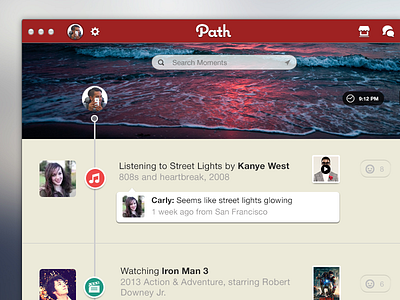 Path mac concept app buttons icons mac music path social