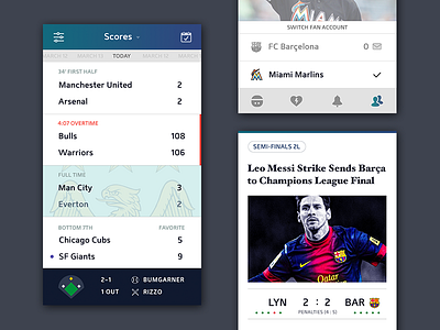 Sport Scores apple community icons invite ios iphone 6 plus profile soccer social sports ui