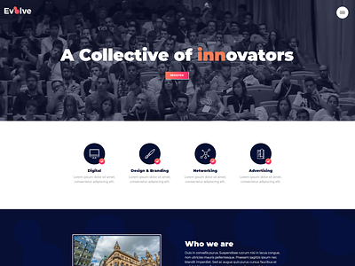 Landing Page Concept branding branding design design landing page landing page concept landing page design networking web design