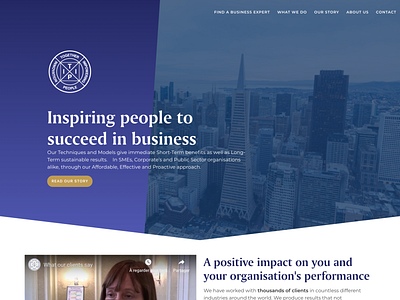 Tipi Circle - Business Coaching Homepage b2b business coaching landing page landing page design