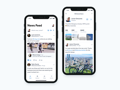 Feed - Social Media App design interface social media social network uidesign visual design