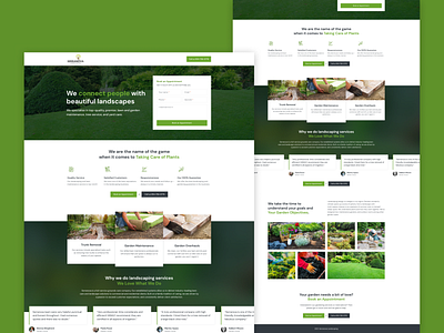 Serranova Landscaping - Landing Page design interface landing page website website concept website design