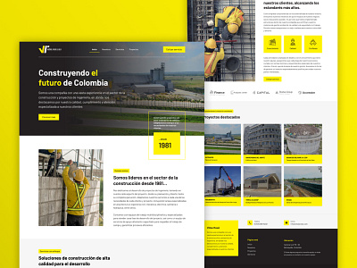 Viñas Russi, Landing Page design interface landing page website website concept website design