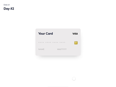 DailyUI Day 002 - Credit Card checkout credit card daily ui payment
