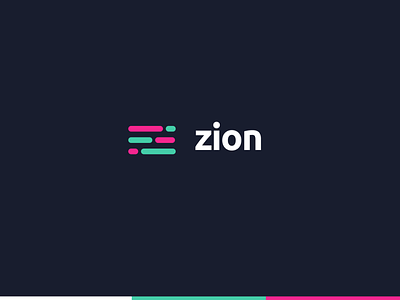 Zion Agency blue branding dark blue green logo logotype logotypedesign logotypes pink typography ubuntu ui uidesign