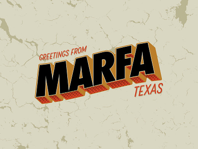 Greetings from Marfa! desert marfa postcard texas travel vintage vintage postcard