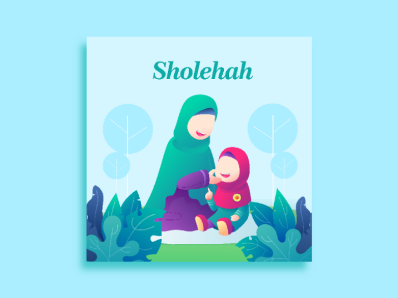 Mom custom illustration gradient dribbble wallpaper flat graphic design design illustration