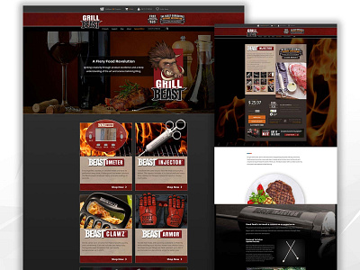 GrillBeast Shopify Website design shopify web