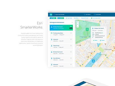 Esri Smarterworks app design ui ux web