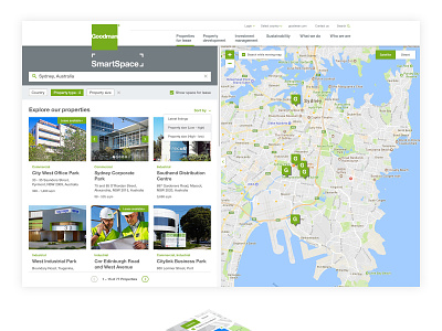 Goodman Smartspace app design ui ux web