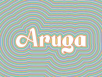 Aruga colorful custom lettering custom type cute filipino fun funky letters philippines trippy type type art type design