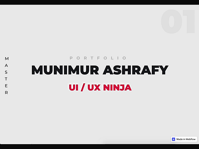 Munimur Ashrafy - Portfolio Update animation branding design icon illustration sketchapp ui vector visual design web webflow