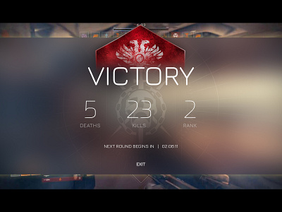 Destiny Victory Screen 3d adobe bungie concept console design desktop destiny destiny 2 esport ps4 ui unity 3d visual design